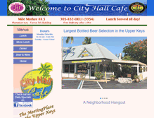 Tablet Screenshot of cityhallcafe.net